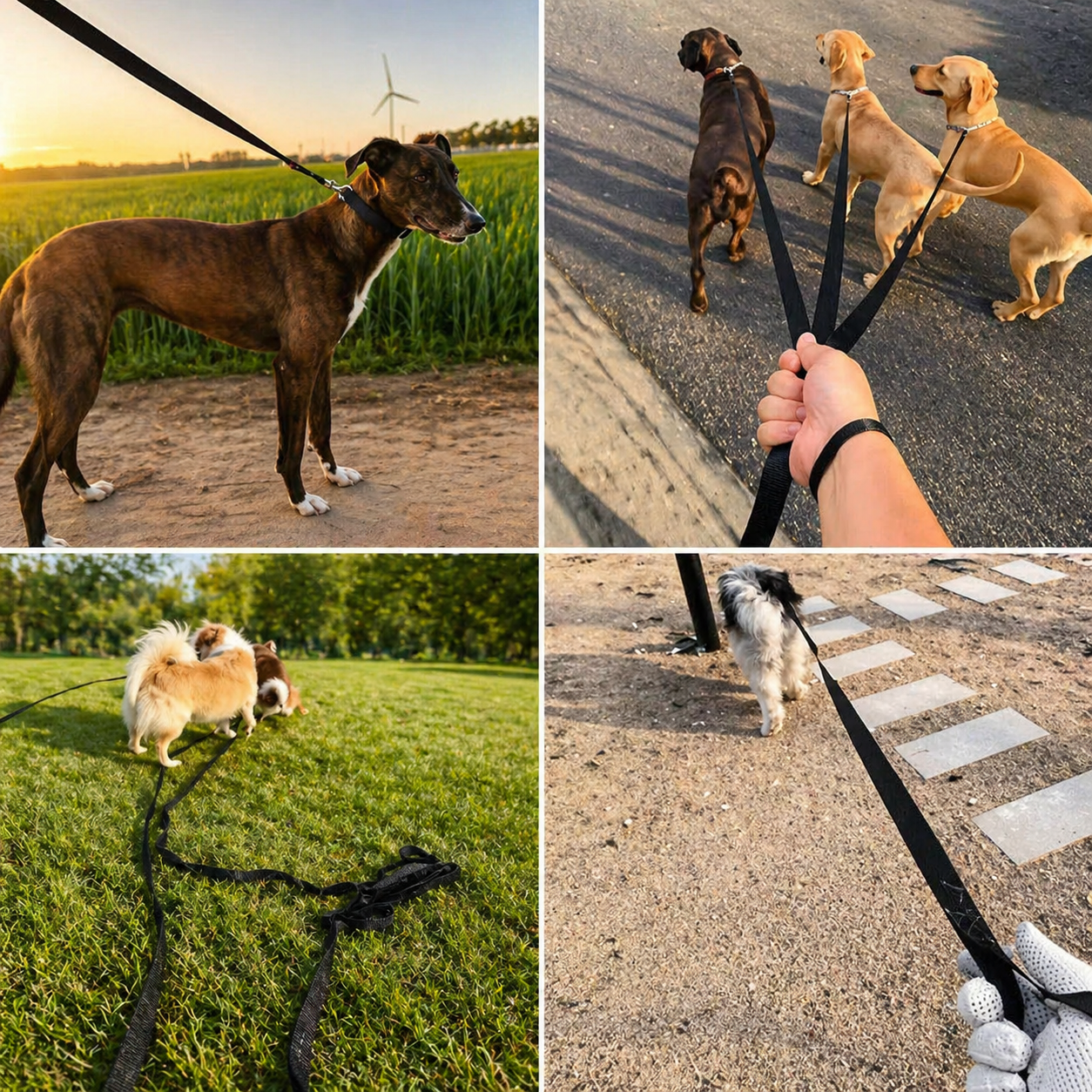 Laisse longue pour chien – Liberté & contrôle jusqu’à 50m